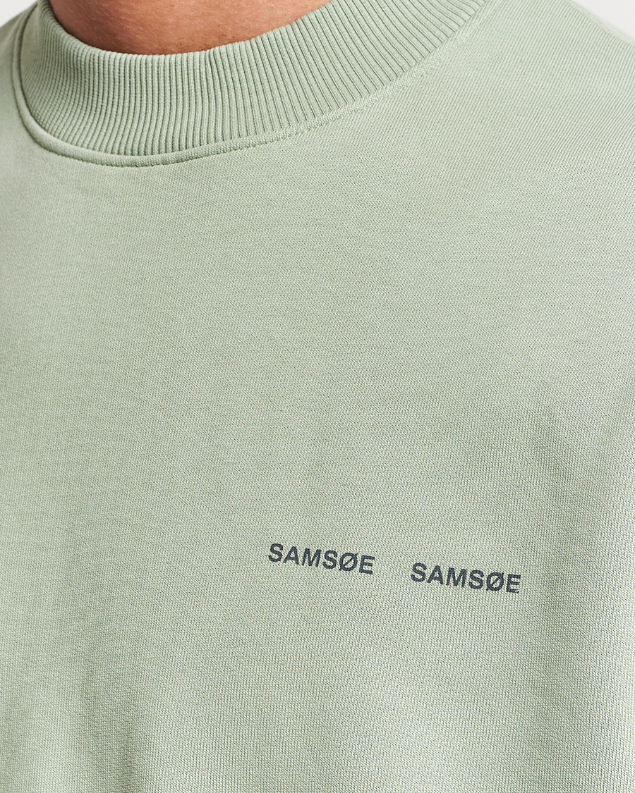 Mies | Puserot | Samsøe Samsøe | Samsøe & Samsøe Norsbro Crew Neck Sweatshirt Iceberg Green