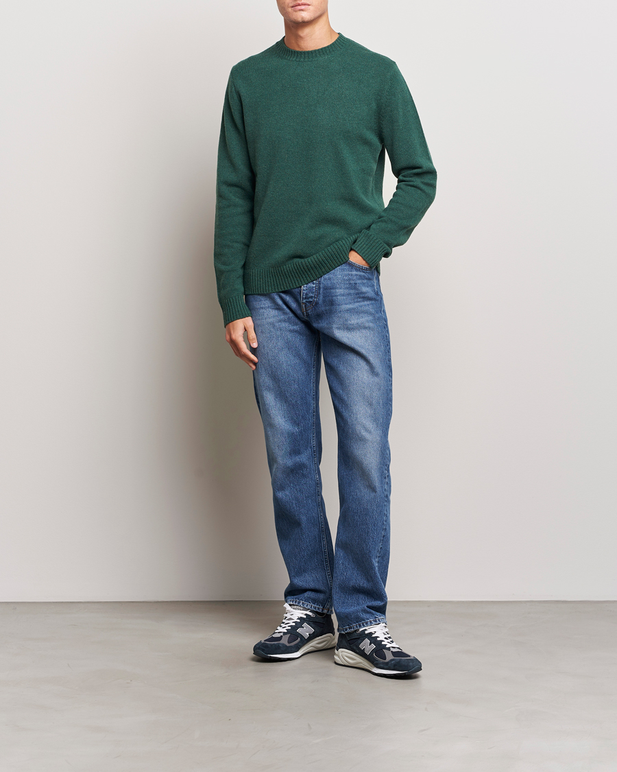 Mies | Puserot | Samsøe Samsøe | Samsøe & Samsøe Syllie Wool Crew Neck Garden Topiary