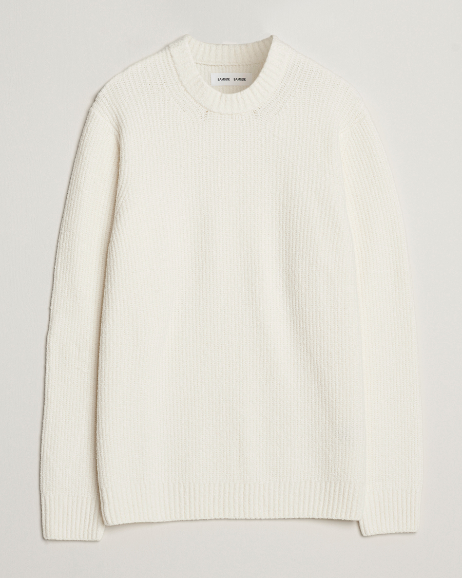 Mies | Puserot | Samsøe Samsøe | Alts Heavy Knitted Crew Neck Clear Cream