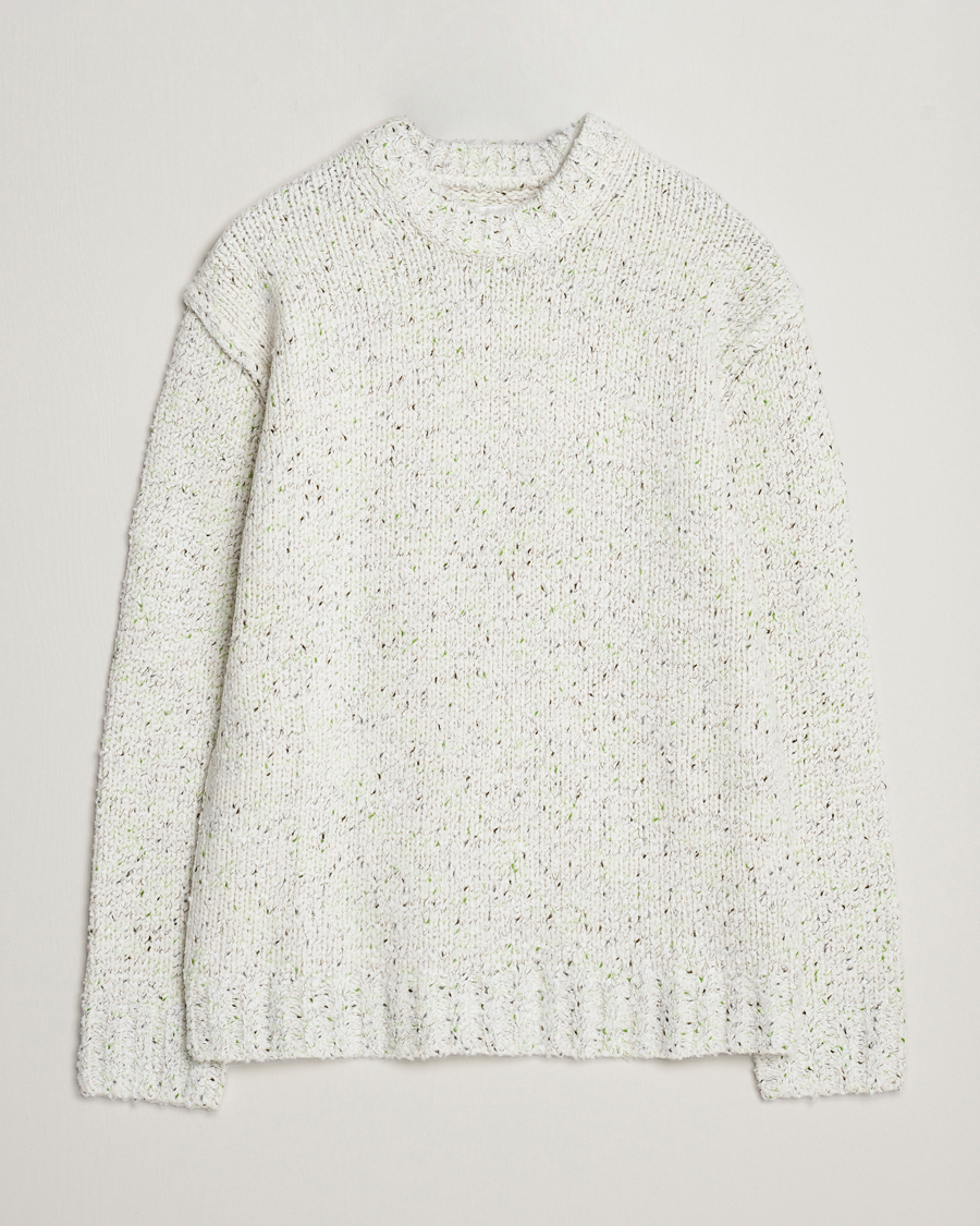 Mies | Puserot | Samsøe Samsøe | Samsøe & Samsøe Max Heavy Knitted Crew Neck White Neps