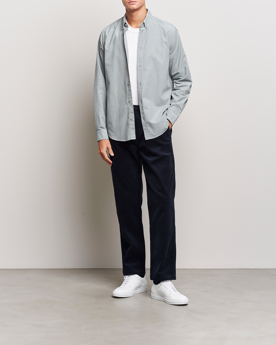 Mies | Kauluspaidat | Samsøe Samsøe | Samsøe & Samsøe Liam Baby Cord Shirt High Rise Grey