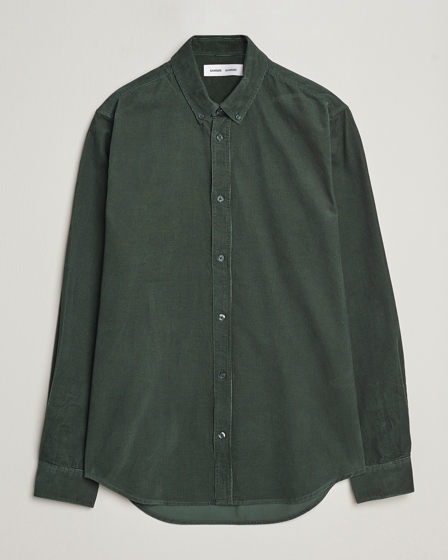 Mies | Kauluspaidat | Samsøe Samsøe | Samsøe & Samsøe Liam Baby Cord Shirt Garden Topiary
