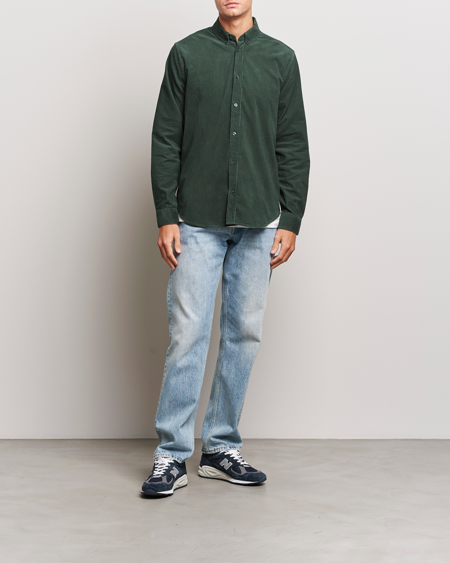 Mies | Kauluspaidat | Samsøe Samsøe | Samsøe & Samsøe Liam Baby Cord Shirt Garden Topiary