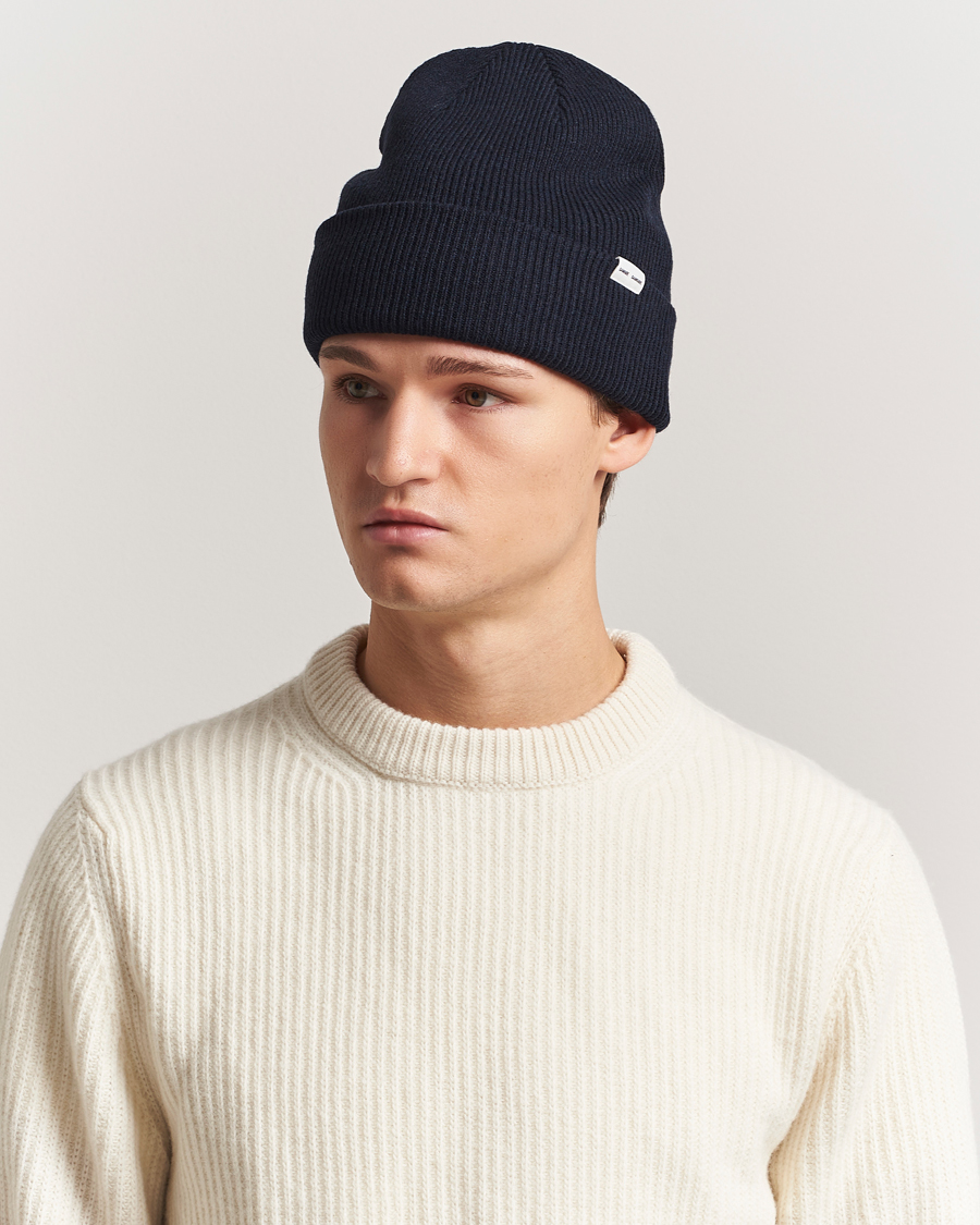 Mies | Samsøe Samsøe The Wool Beanie Salute Navy | Samsøe Samsøe | The Wool Beanie Salute Navy