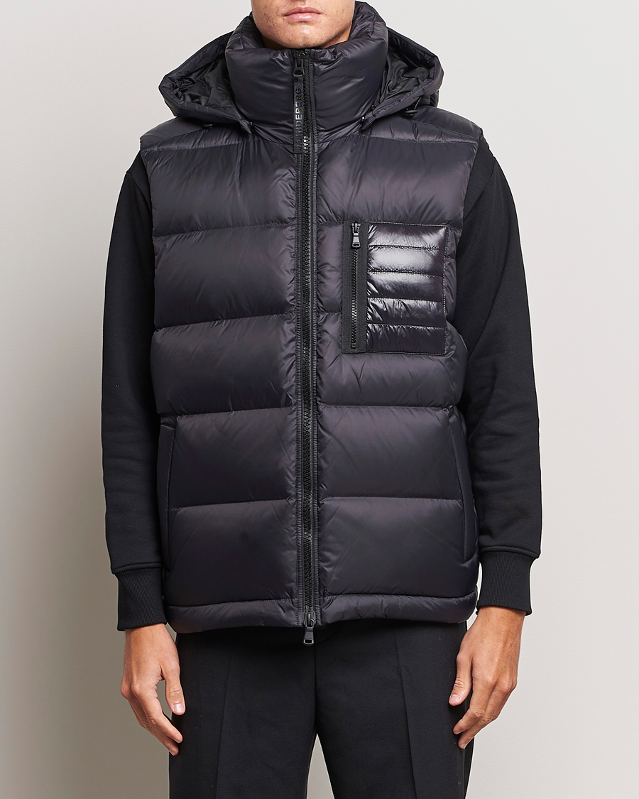 Mies | Takit | J.Lindeberg | Duke Hoodded Down Vest Black