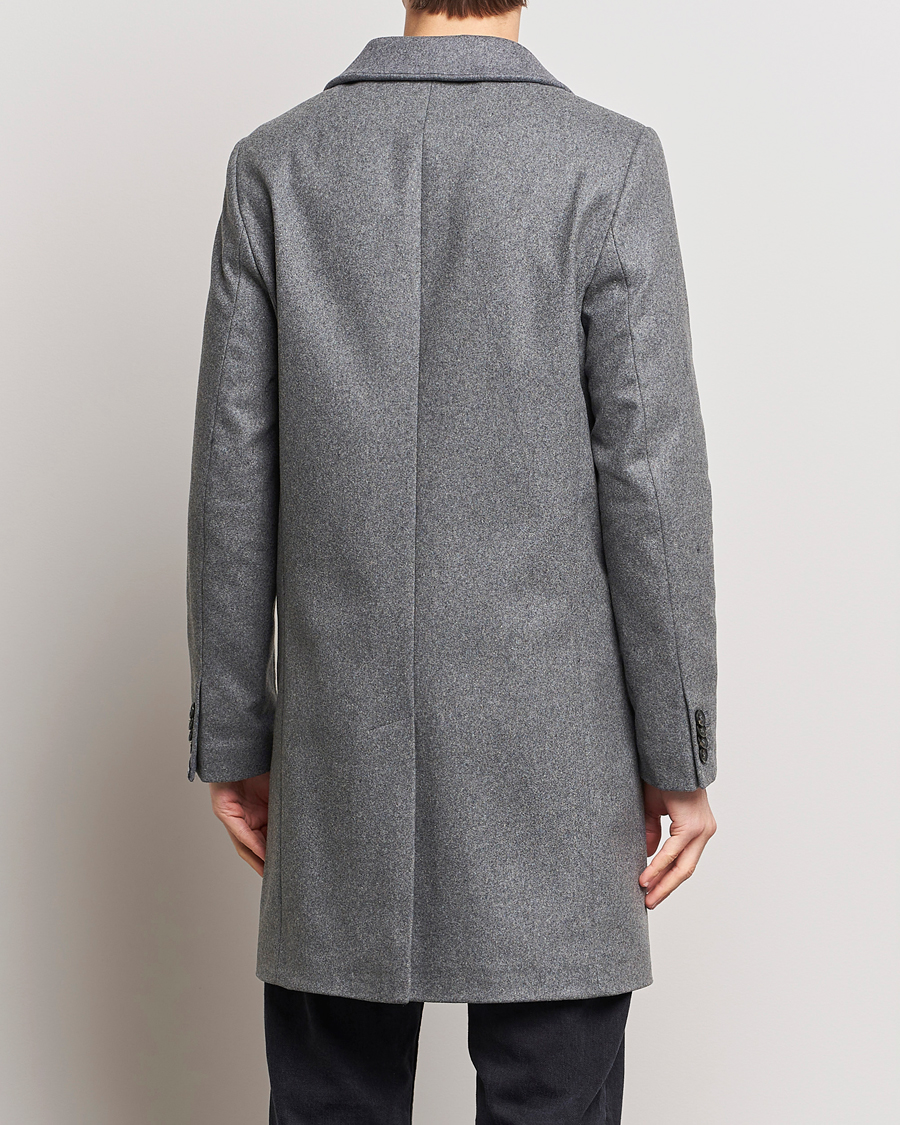 Mies | Takit | J.Lindeberg | Holger Melton Coat Mid Grey Mel
