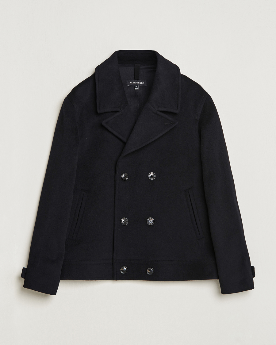 Mies | Takit | J.Lindeberg | Don Double Breasted Wool/Cashmere Jacket Black