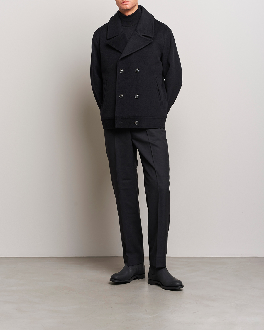 Mies | Takit | J.Lindeberg | Don Double Breasted Wool/Cashmere Jacket Black