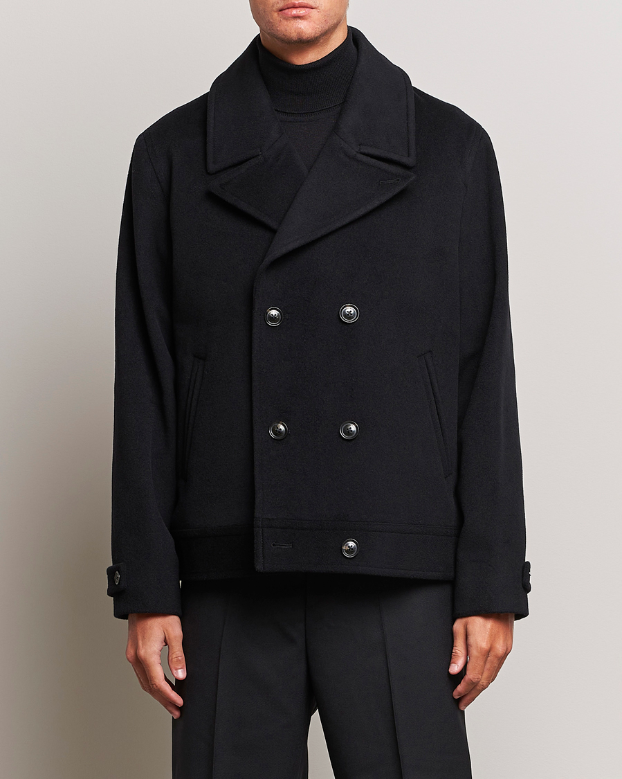 Mies | Takit | J.Lindeberg | Don Double Breasted Wool/Cashmere Jacket Black