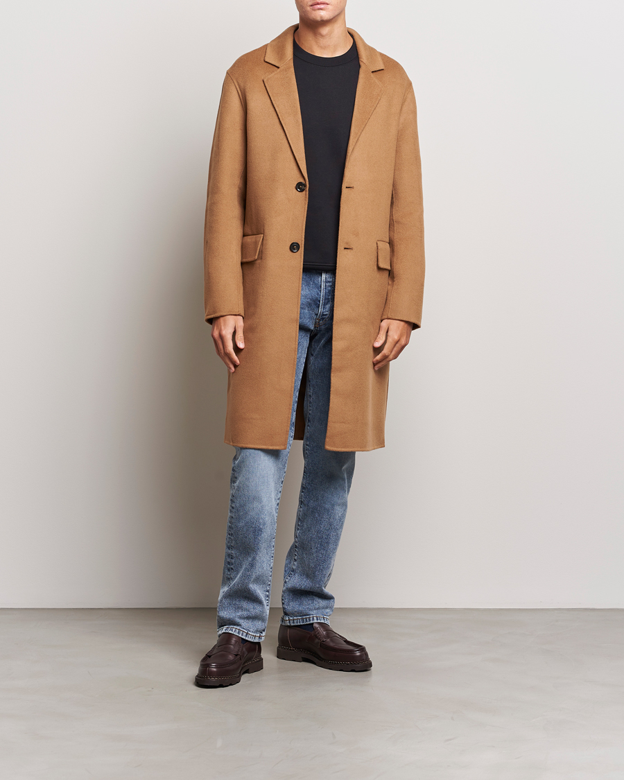 Mies | Takit | J.Lindeberg | Diego Unlined Wool/Cashmere Coat Chipmunk
