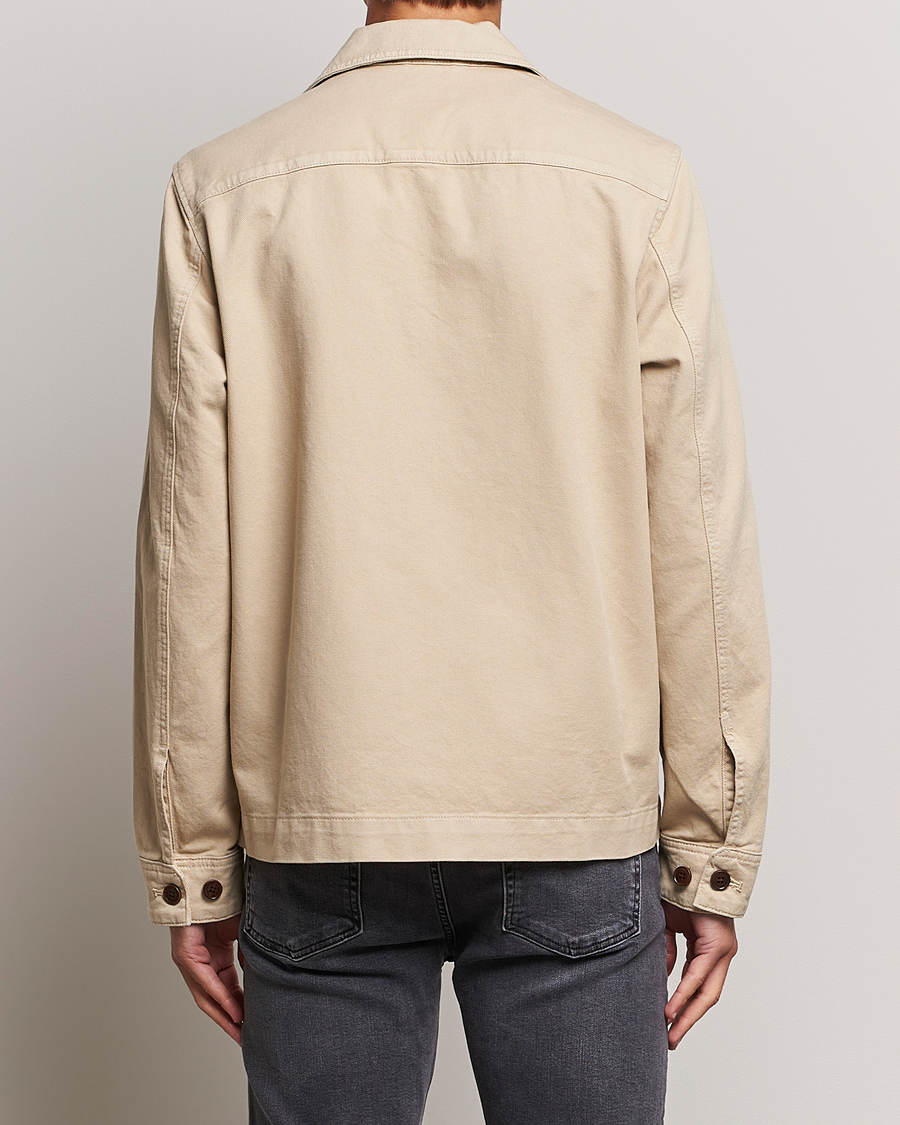 Mies | Kauluspaidat | J.Lindeberg | Lando Organic Twill Overshirt Oyster Grey
