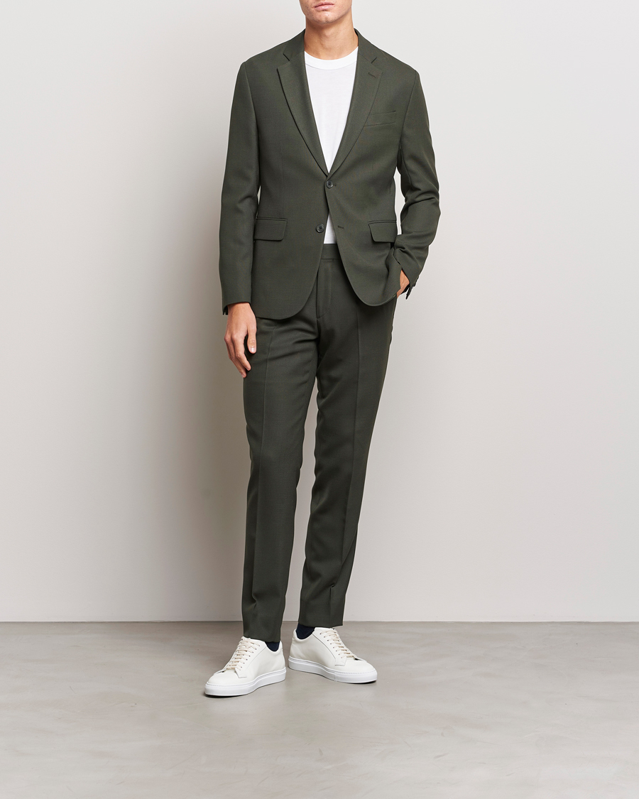Mies | Pikkutakit | J.Lindeberg | Hopper Active Hopsack Blazer Forest Green