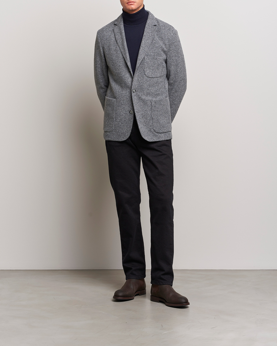 Mies | Pikkutakit | J.Lindeberg | Carlton Wool Cardigan Blazer Mid Grey Mel