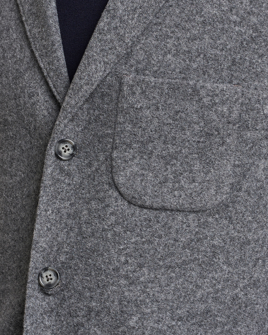 Mies | Pikkutakit | J.Lindeberg | Carlton Wool Cardigan Blazer Mid Grey Mel
