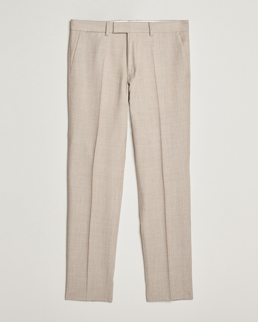 Mies | Flanellihousut | J.Lindeberg | Grant Stretch Flannel Trousers Oyster Grey