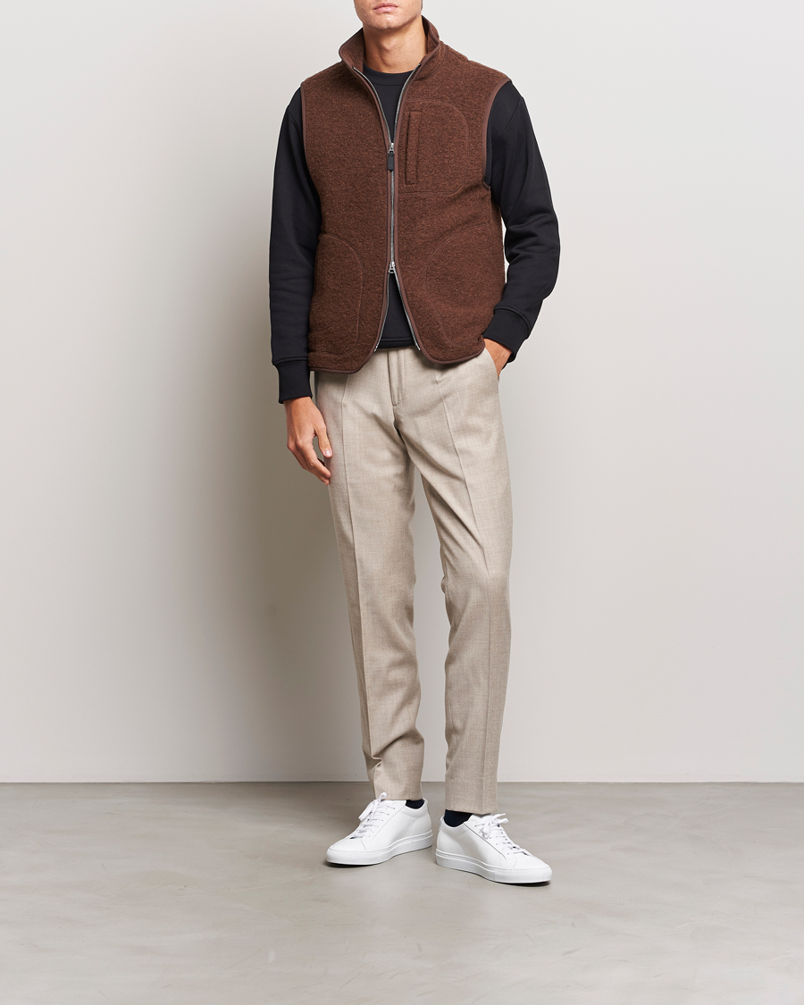 Mies | Housut | J.Lindeberg | Grant Stretch Flannel Trousers Oyster Grey