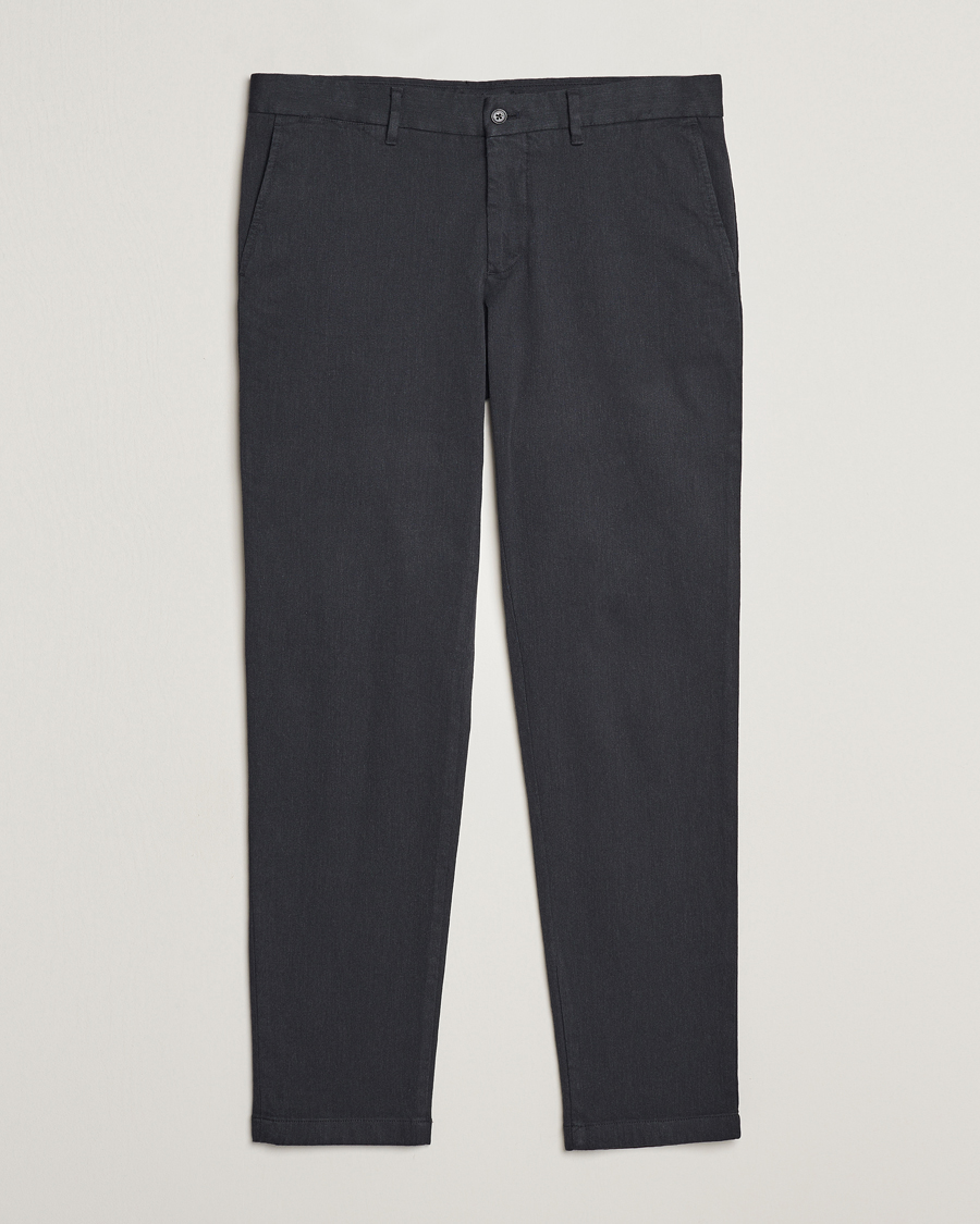 Mies | Housut | J.Lindeberg | Chaze Flannel Twill Pants Dark Grey