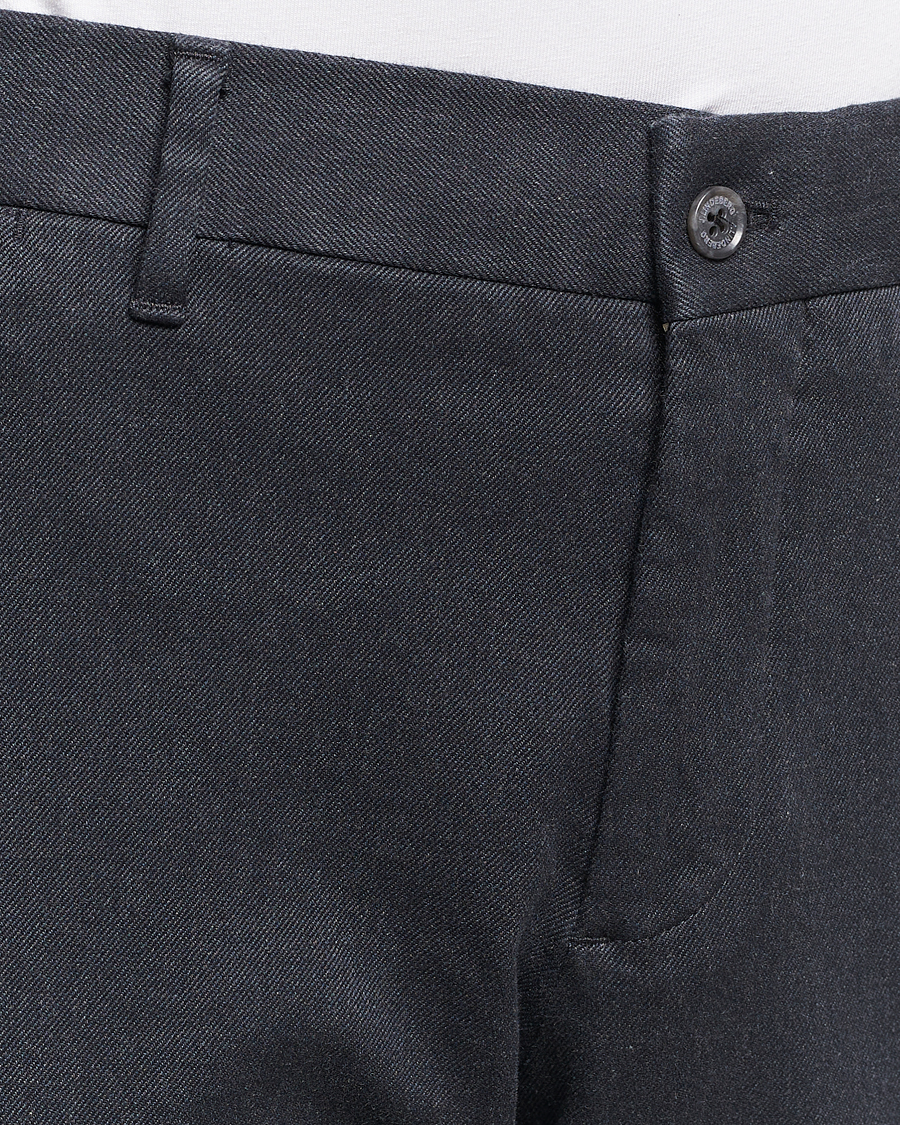 Mies | Housut | J.Lindeberg | Chaze Flannel Twill Pants Dark Grey