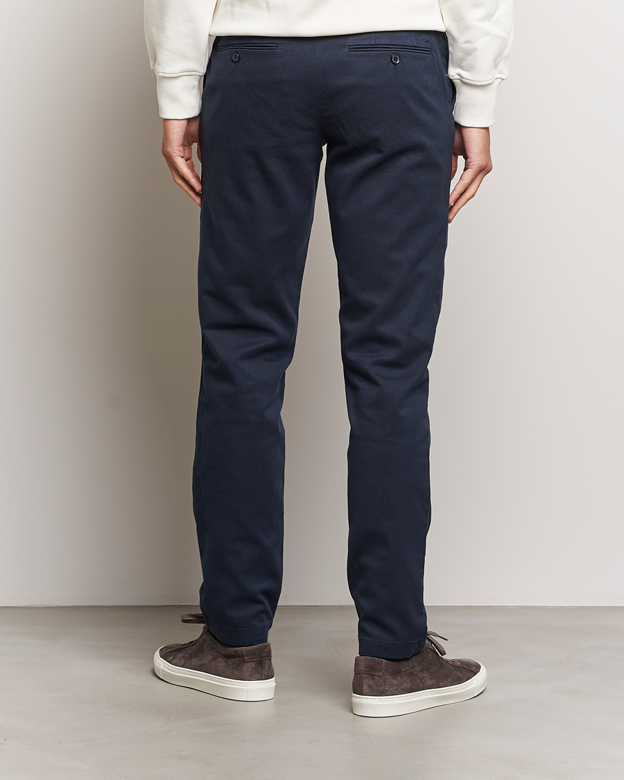 Mies | Housut | J.Lindeberg | Chaze Flannel Twill Pants Navy