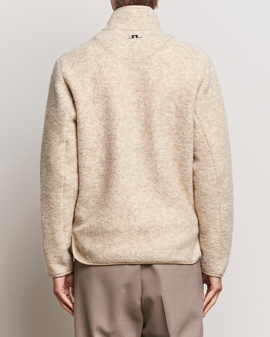 Mies | Puserot | J.Lindeberg | Dustin Wool Fleece Jacket Oyster Grey