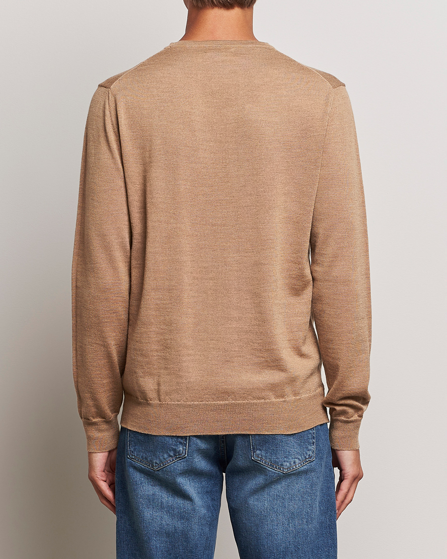 Mies | Puserot | J.Lindeberg | Lyle True Merino Crew Neck Pullover Chipmunk Melange