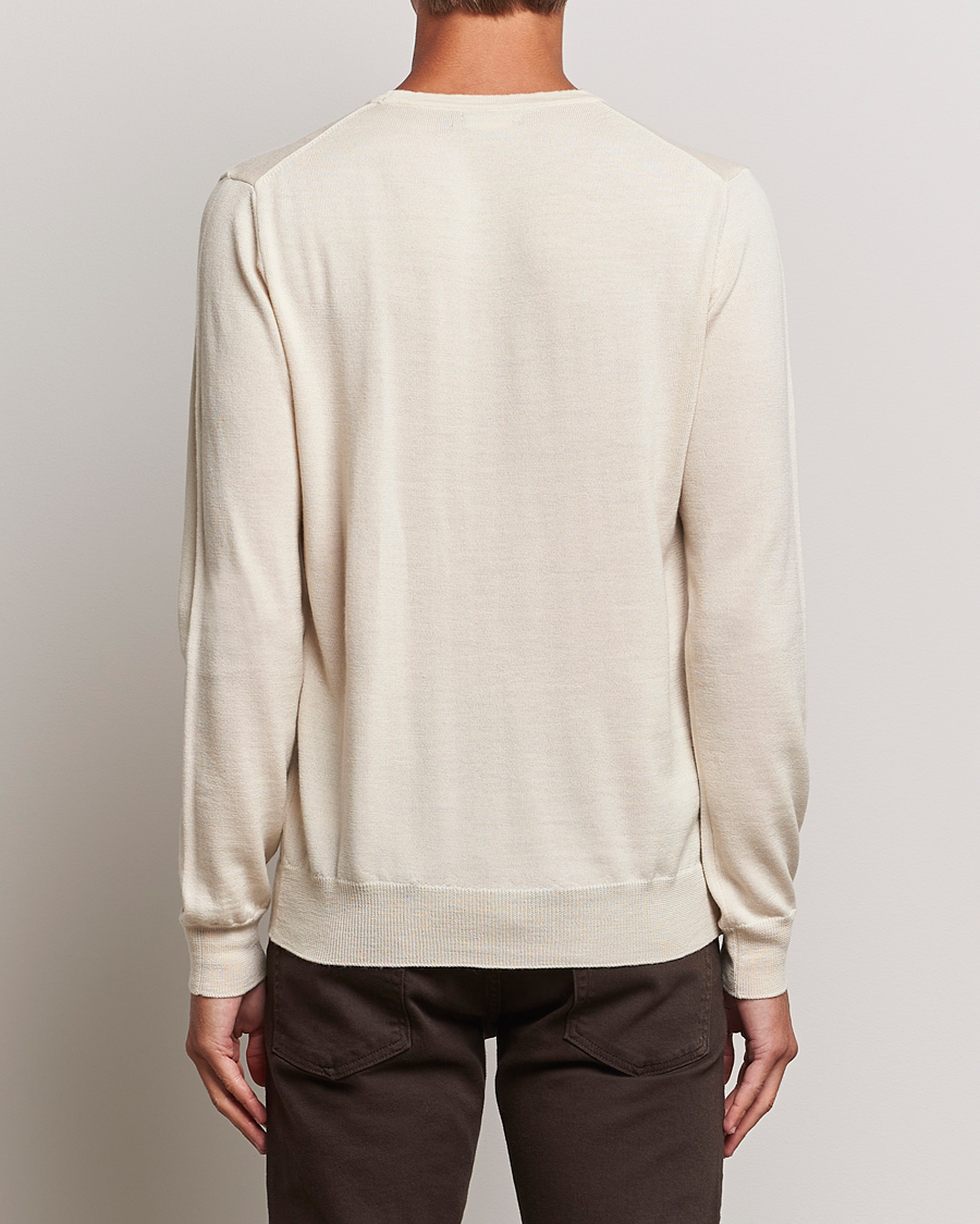 Mies | Puserot | J.Lindeberg | Lyle True Merino Crew Neck Pullover Oyster Grey