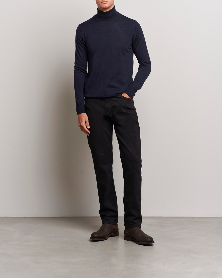 Mies | Puserot | J.Lindeberg | Lyd True Merino Polo Navy