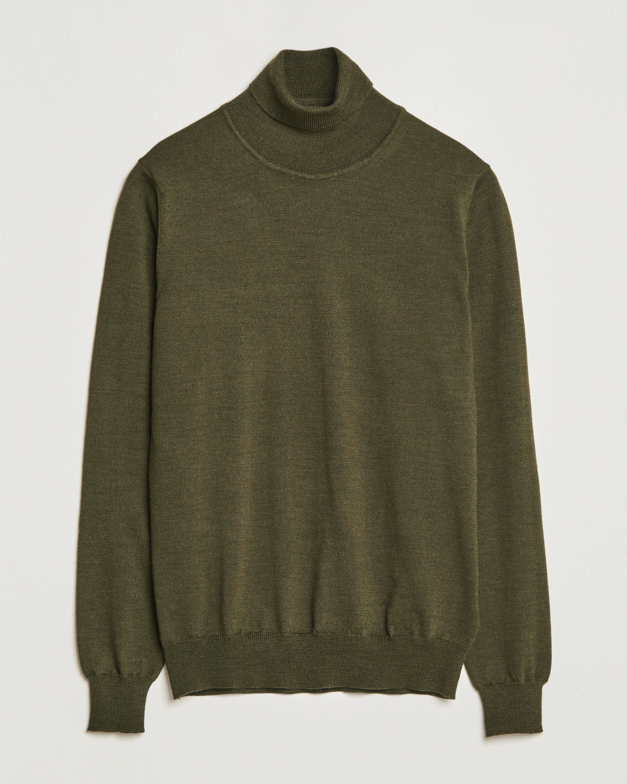 Mies | Poolot | J.Lindeberg | Lyd True Merino Polo Forest Green