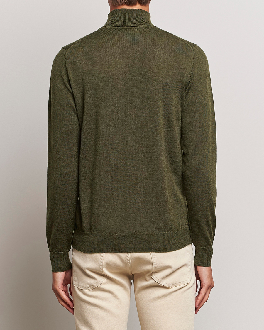 Mies | Puserot | J.Lindeberg | Lyd True Merino Polo Forest Green