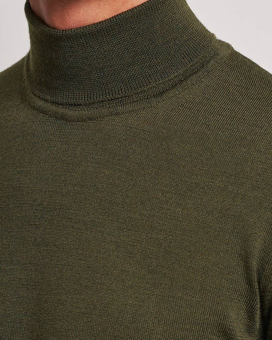 Mies | Puserot | J.Lindeberg | Lyd True Merino Polo Forest Green