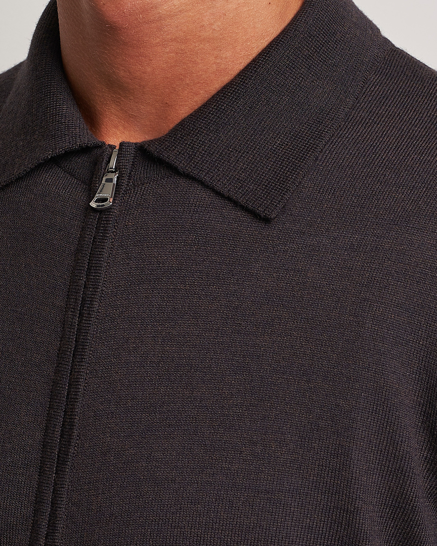 Mies | Puserot | J.Lindeberg | Nyle True Merino Zip Cardigan Delicioso