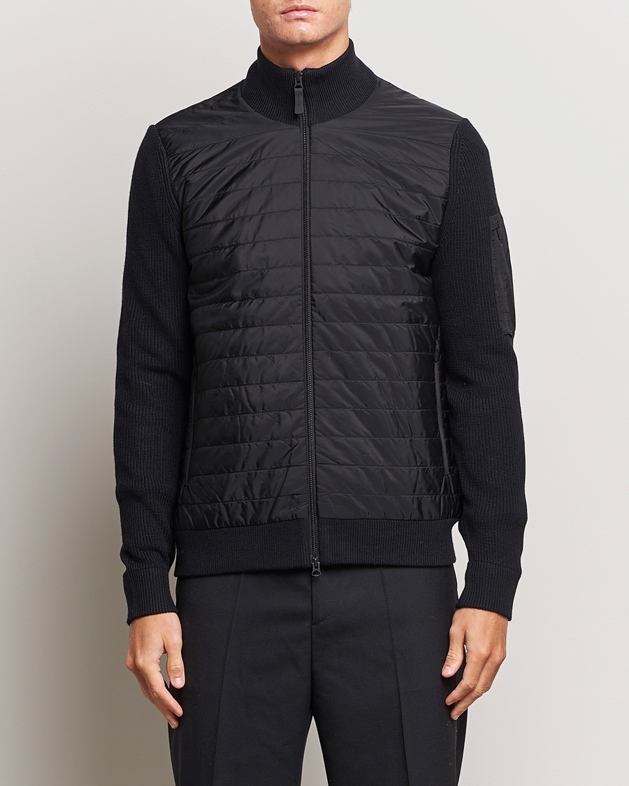 Mies |  | J.Lindeberg | Beck Knitted Hybrid Jacket Black
