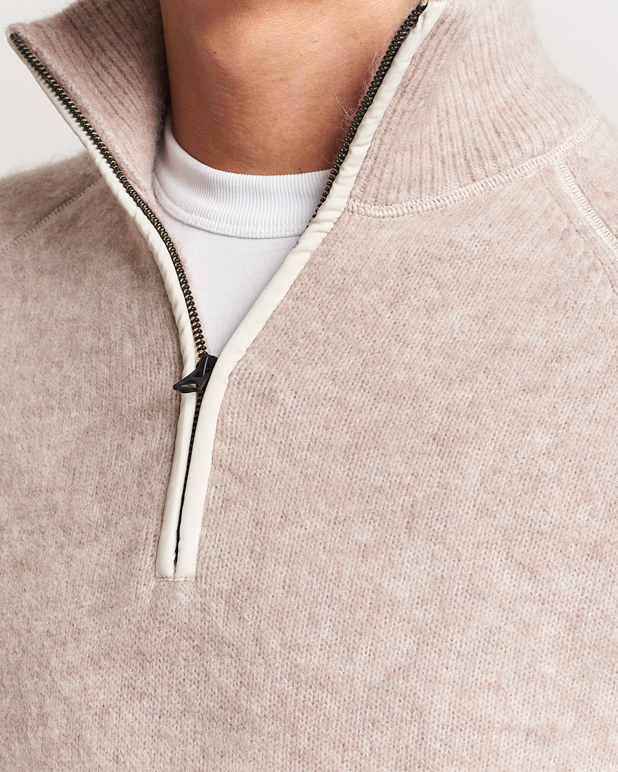 Mies | Puserot | J.Lindeberg | Wilton Half Zip Sweater Oyster Grey