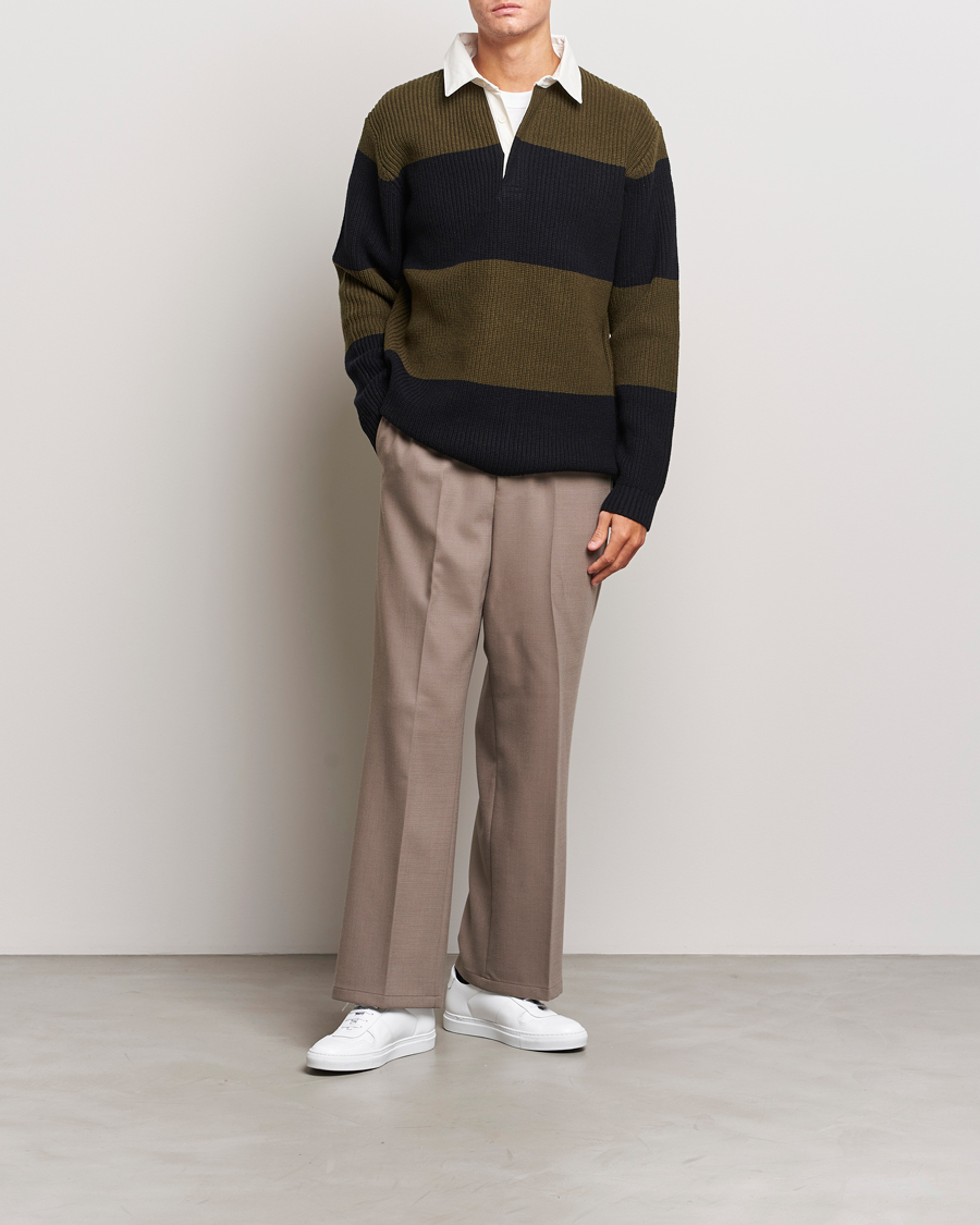 Mies | Puserot | J.Lindeberg | Larkspur Knitted Rugby Black