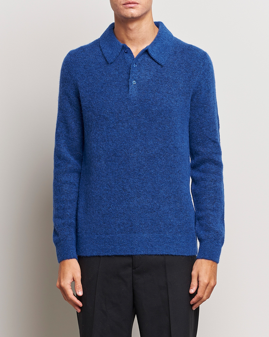 Mies |  | J.Lindeberg | Hayden Hairy Polo Knit Surf The Web
