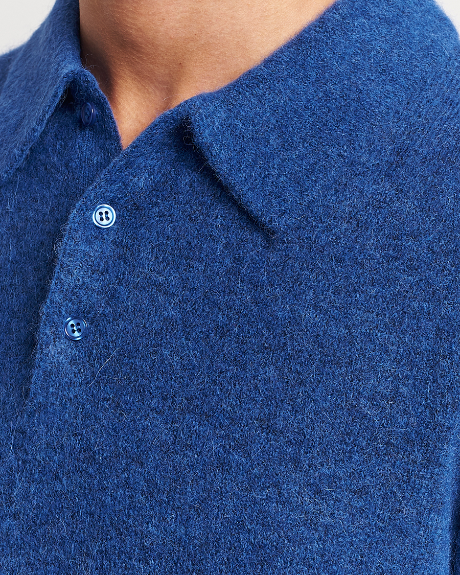 Mies | Puserot | J.Lindeberg | Hayden Hairy Polo Knit Surf The Web