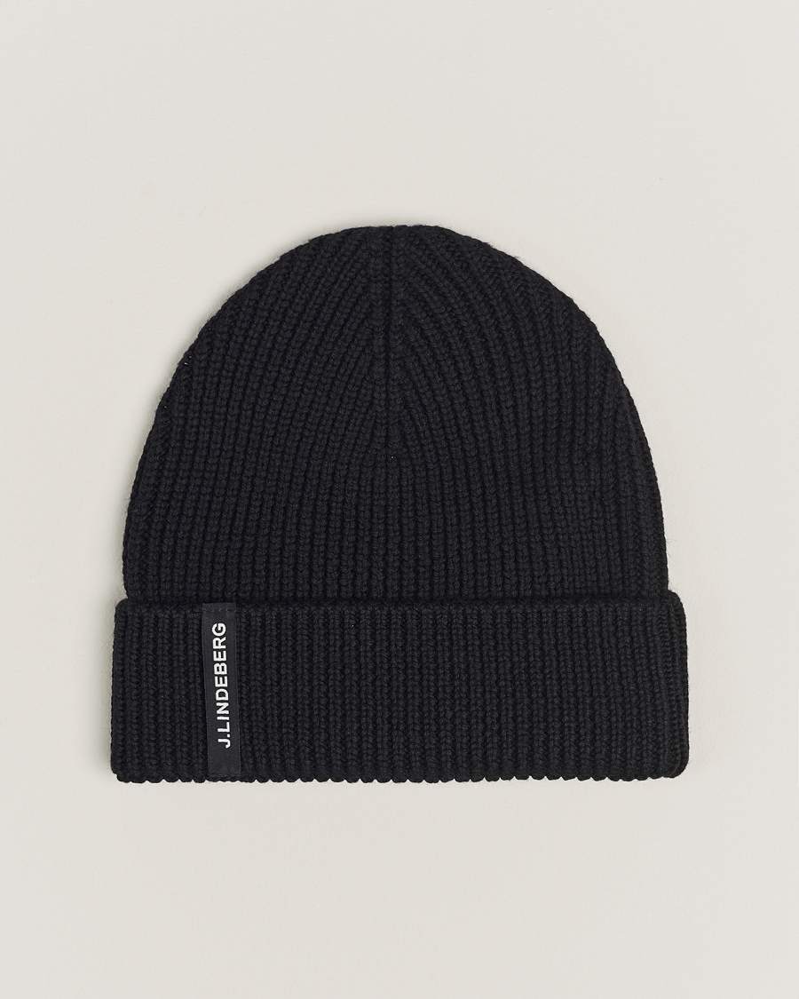 Mies | J.Lindeberg Juan Merino Beanie Black | J.Lindeberg | Juan Merino Beanie Black