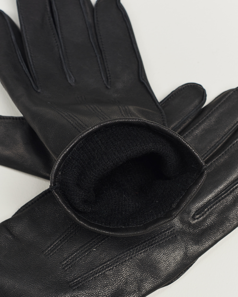 Mies | J.Lindeberg Milo Leather Glove Black | J.Lindeberg | Milo Leather Glove Black