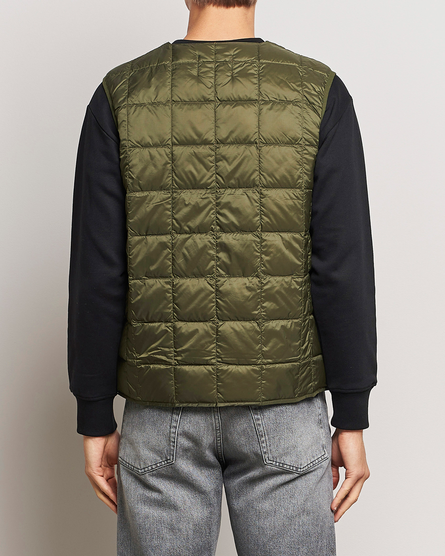Mies | Takit | TAION | V-Neck Lightweight Down Vest Dark Olive