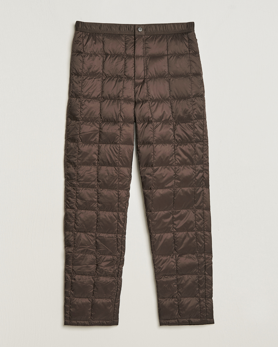 Mies | Housut | TAION | Regular Straight Down Pants Dark Choco