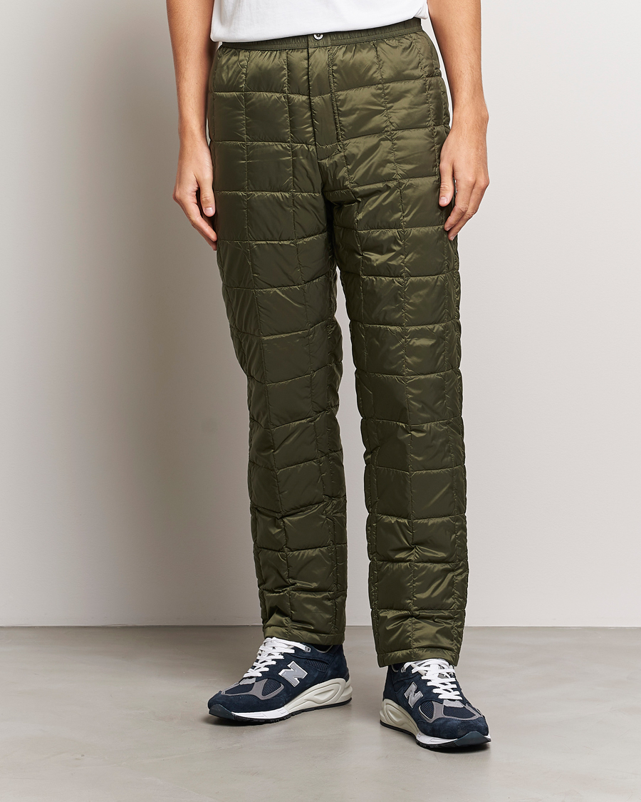 Mies | Housut | TAION | Regular Straight Down Pants Dark Olive