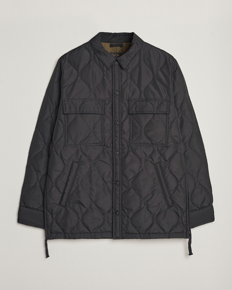 Mies | Takit | TAION | Padded Military CPO Shirt Jacket Black