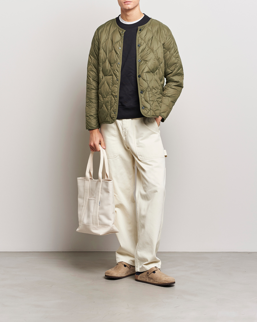 Mies | Takit | TAION | Military Crew Neck Down Jacket Dark Olive