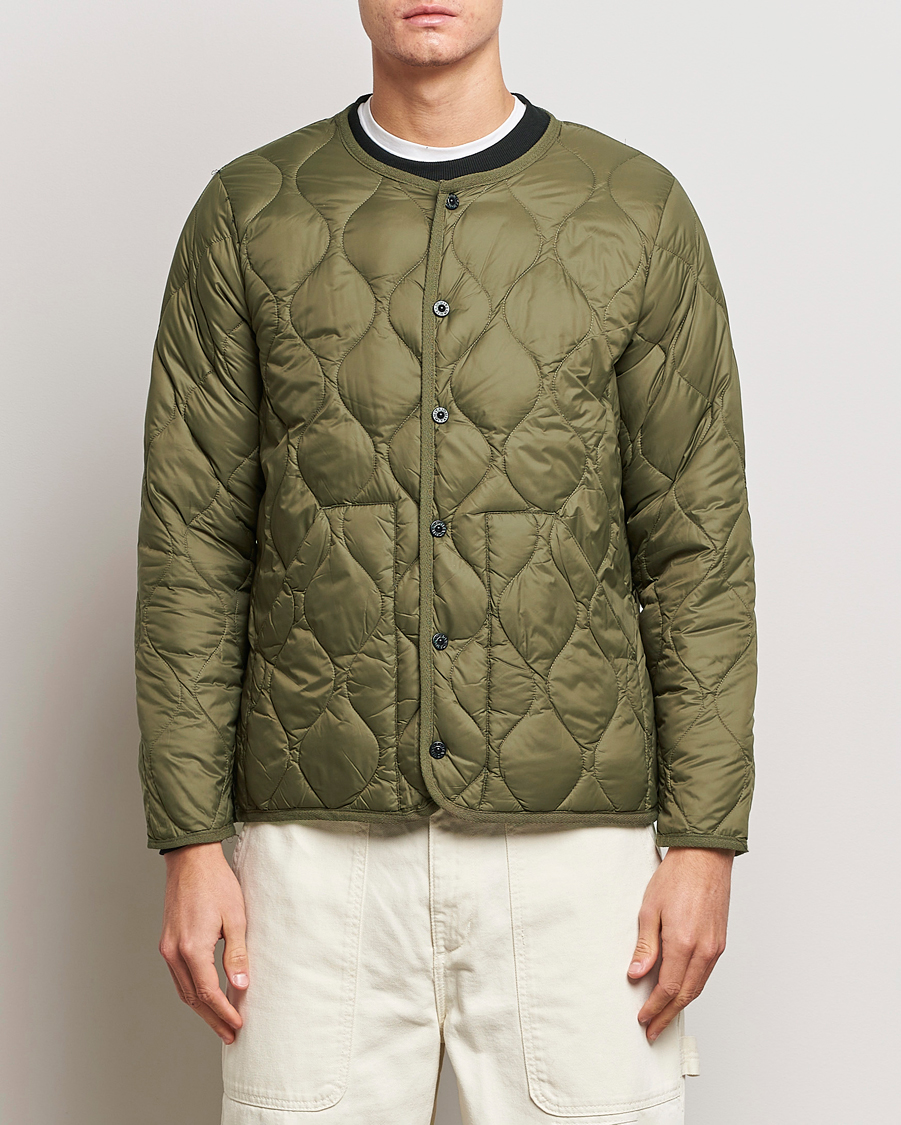 Mies | Takit | TAION | Military Crew Neck Down Jacket Dark Olive