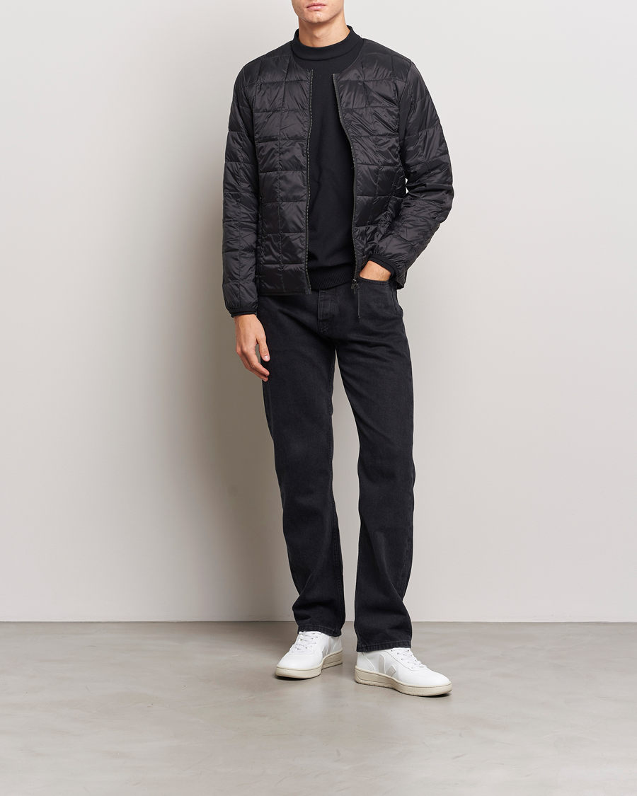 Mies | Takit | TAION | Crew Neck W-Zip Down Jacket Black