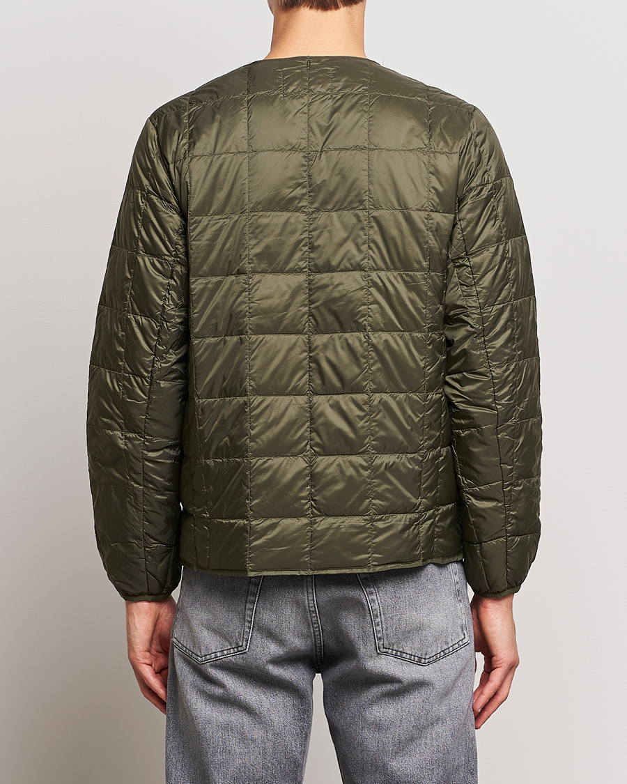 Mies | Takit | TAION | Crew Neck W-Zip Down Jacket Dark Olive