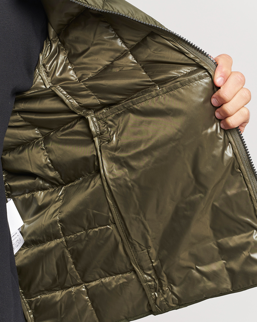 Mies | Takit | TAION | Crew Neck W-Zip Down Jacket Dark Olive