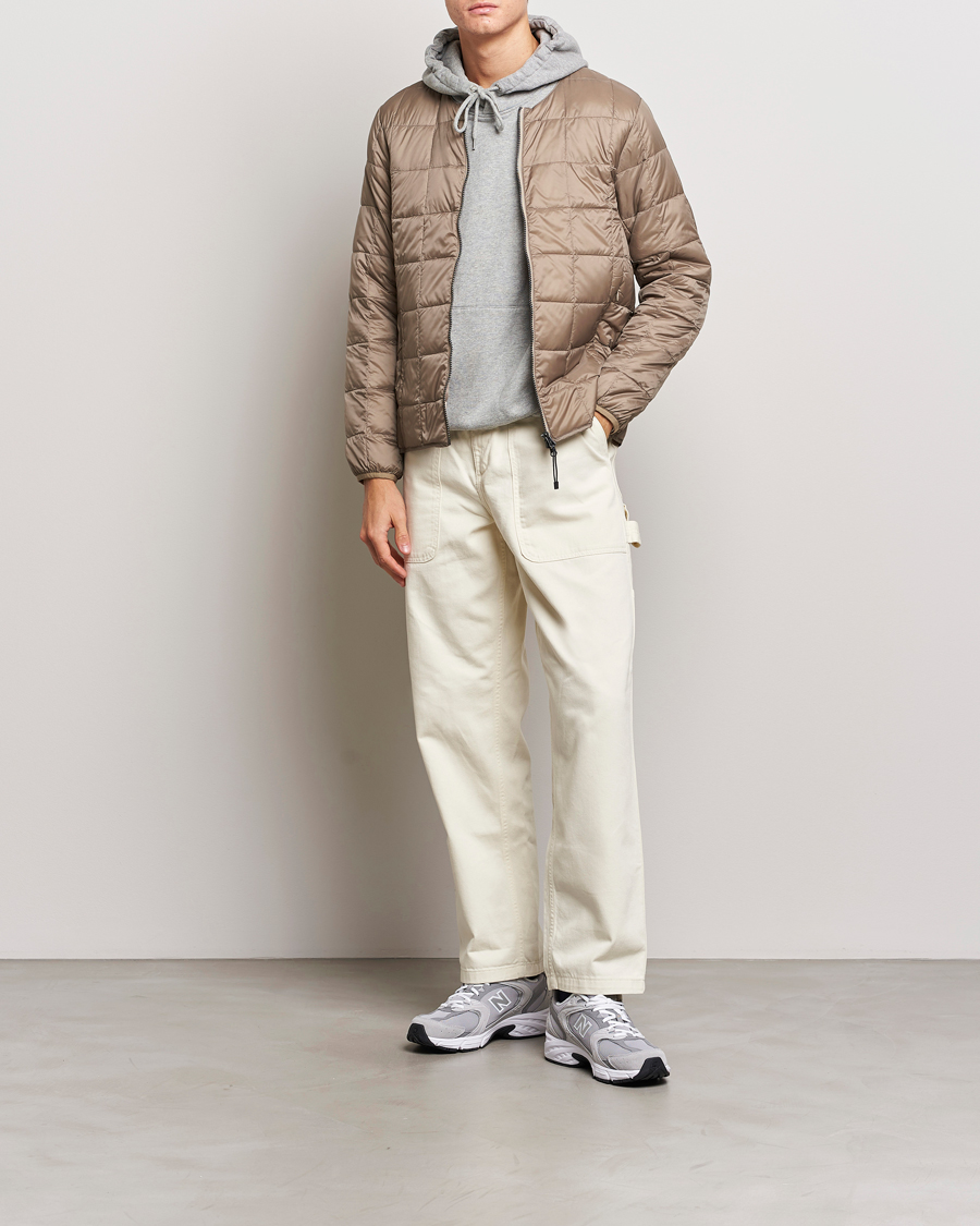 Mies | Takit | TAION | Crew Neck W-Zip Down Jacket Khaki