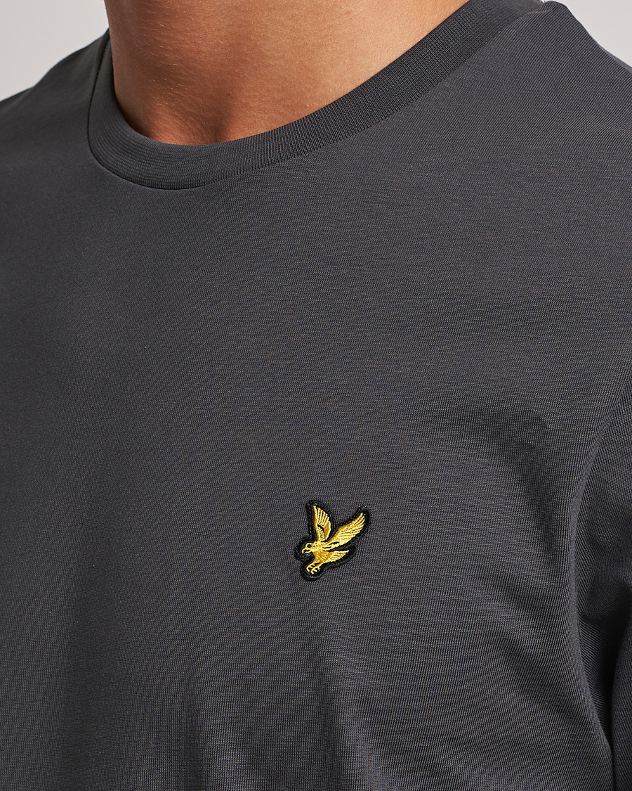 Mies | T-paidat | Lyle & Scott | Cotton Crew Neck T-Shirt Gunmetal