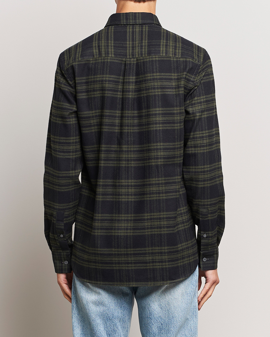 Mies | Kauluspaidat | Lyle & Scott | Checked Flannel Button Down Shirt Mountain Moss